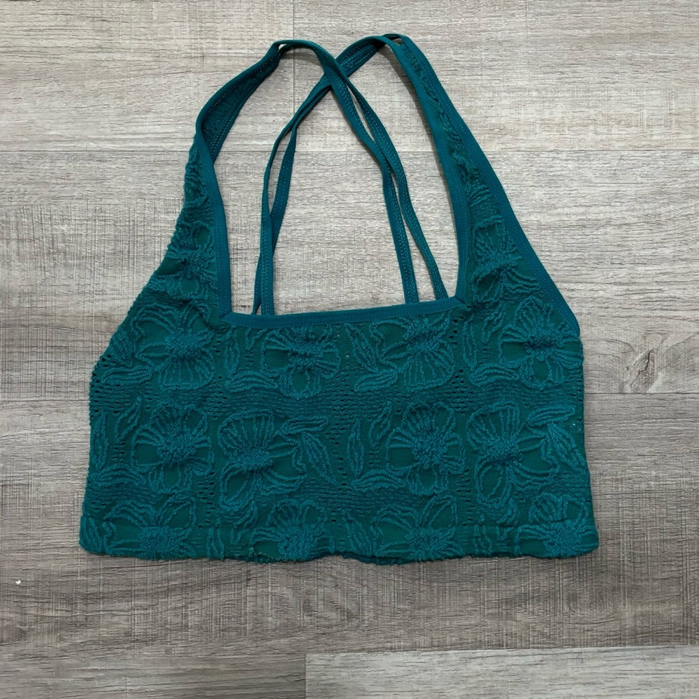 Anthropologie Floral Lace Racerback Bralette